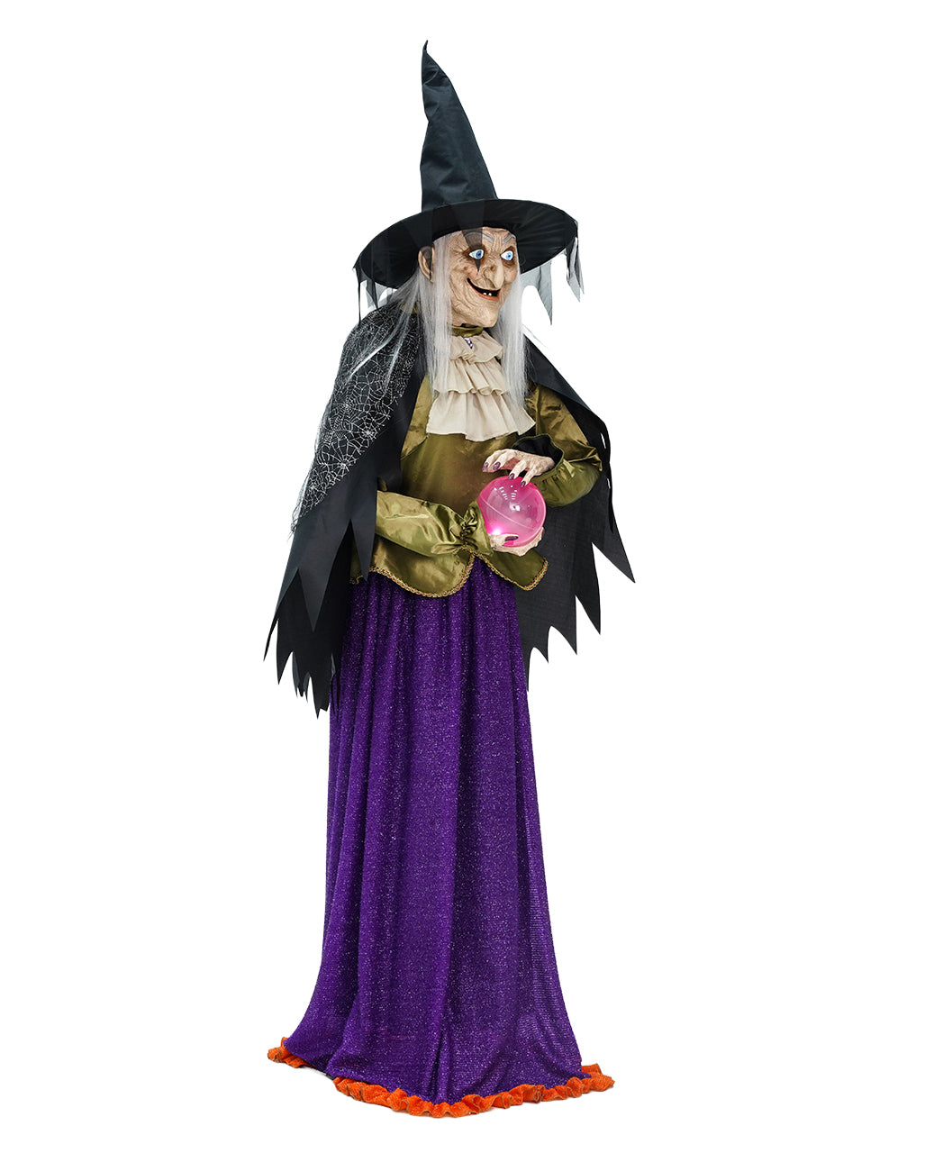 Madame Morbella Wahrsagende Hexe Halloween Animatronic 182cm