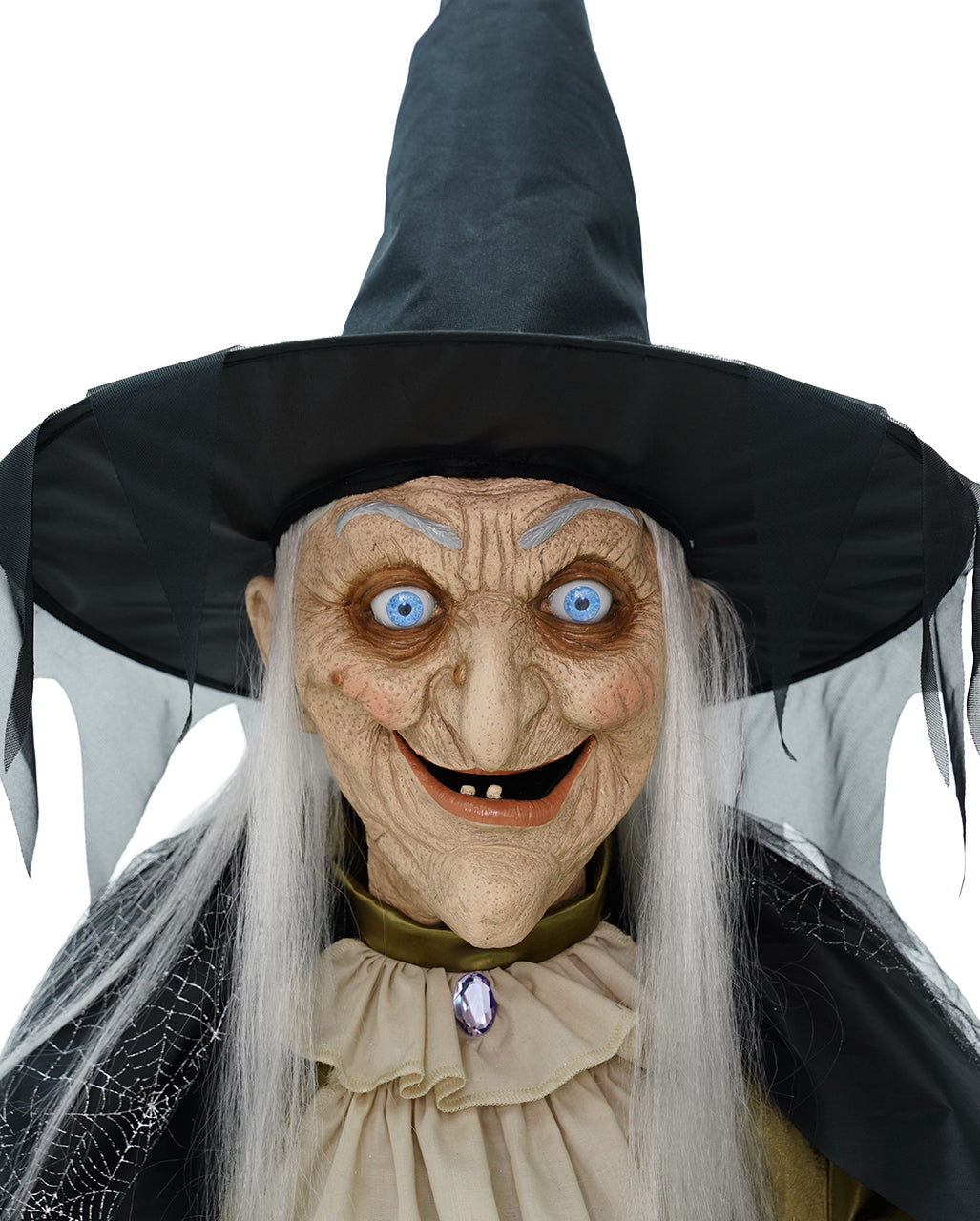 Madame Morbella Wahrsagende Hexe Halloween Animatronic 182cm