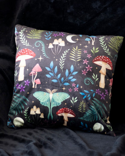 Magic Forest Mushroom Decorative Cushion 35x35cm