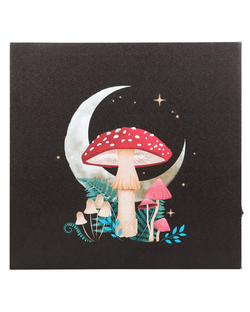 Magic Forest Mushroom Wall Mural With Light 30x30cm