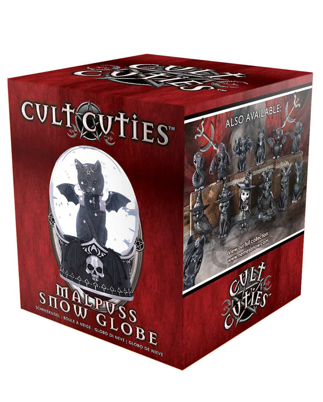 Gothic-Schneekugel Malpuss 13cm