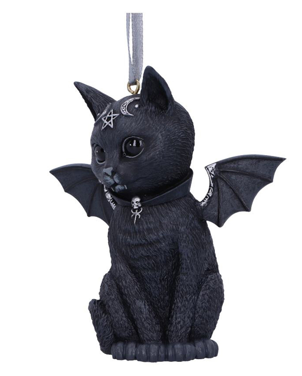 Malpuss Hexenkatze Christbaumkugel 9cm