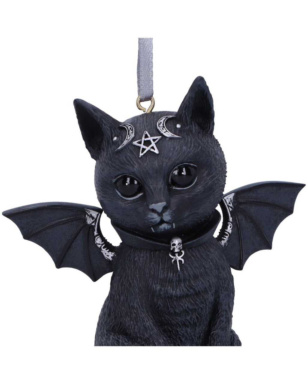 Malpuss Hexenkatze Christbaumkugel 9cm