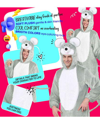 Mouse Plush Onesie Unisex Costume