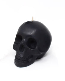 Medium Totenkopf Kerze mit Vanille Duft 8cm