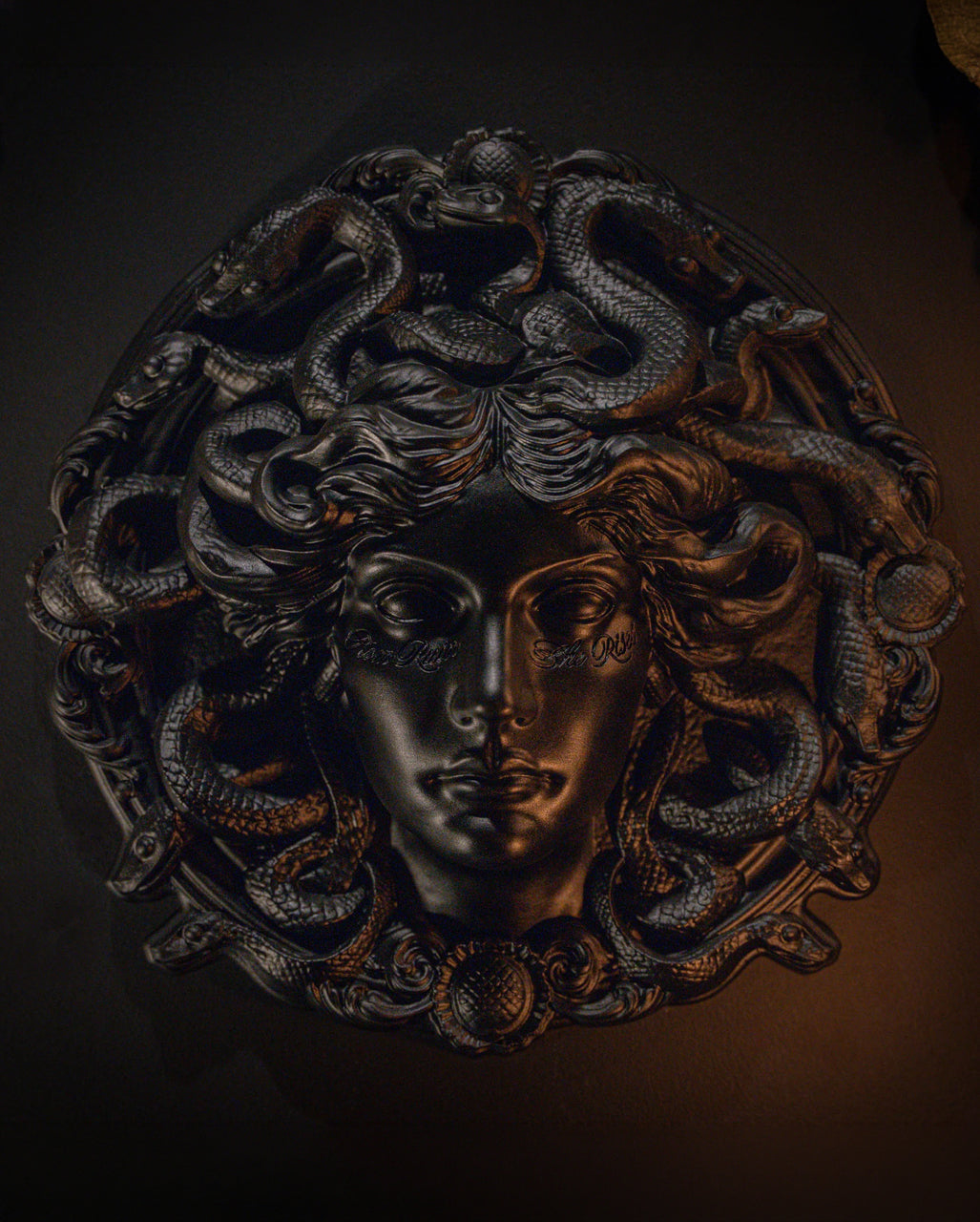 Relief mural « Méduse » Ø 30 cm