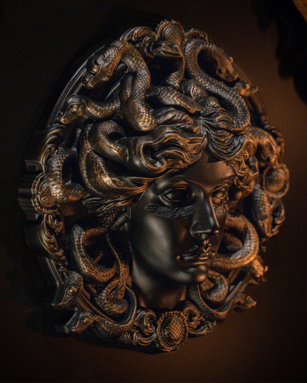 Relief mural « Méduse » Ø 30 cm