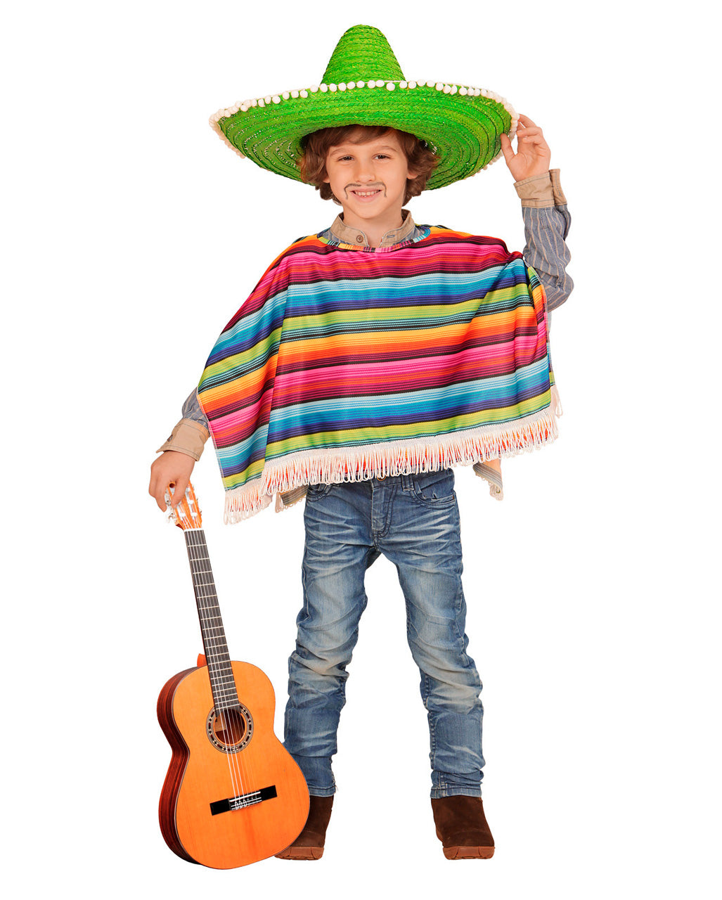 Mexikaner Poncho für Kinder