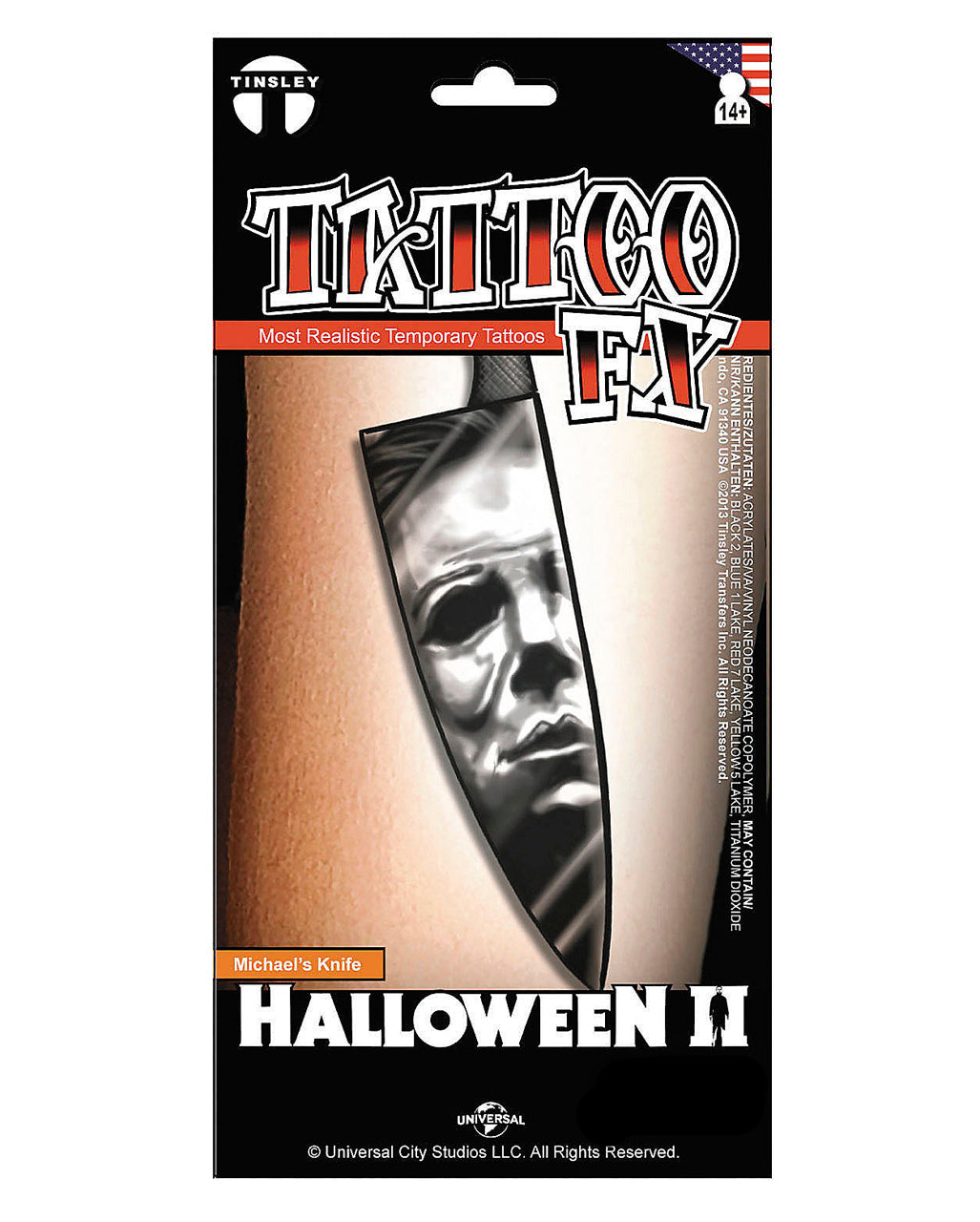 Michael Myers Knife Klebetattoo