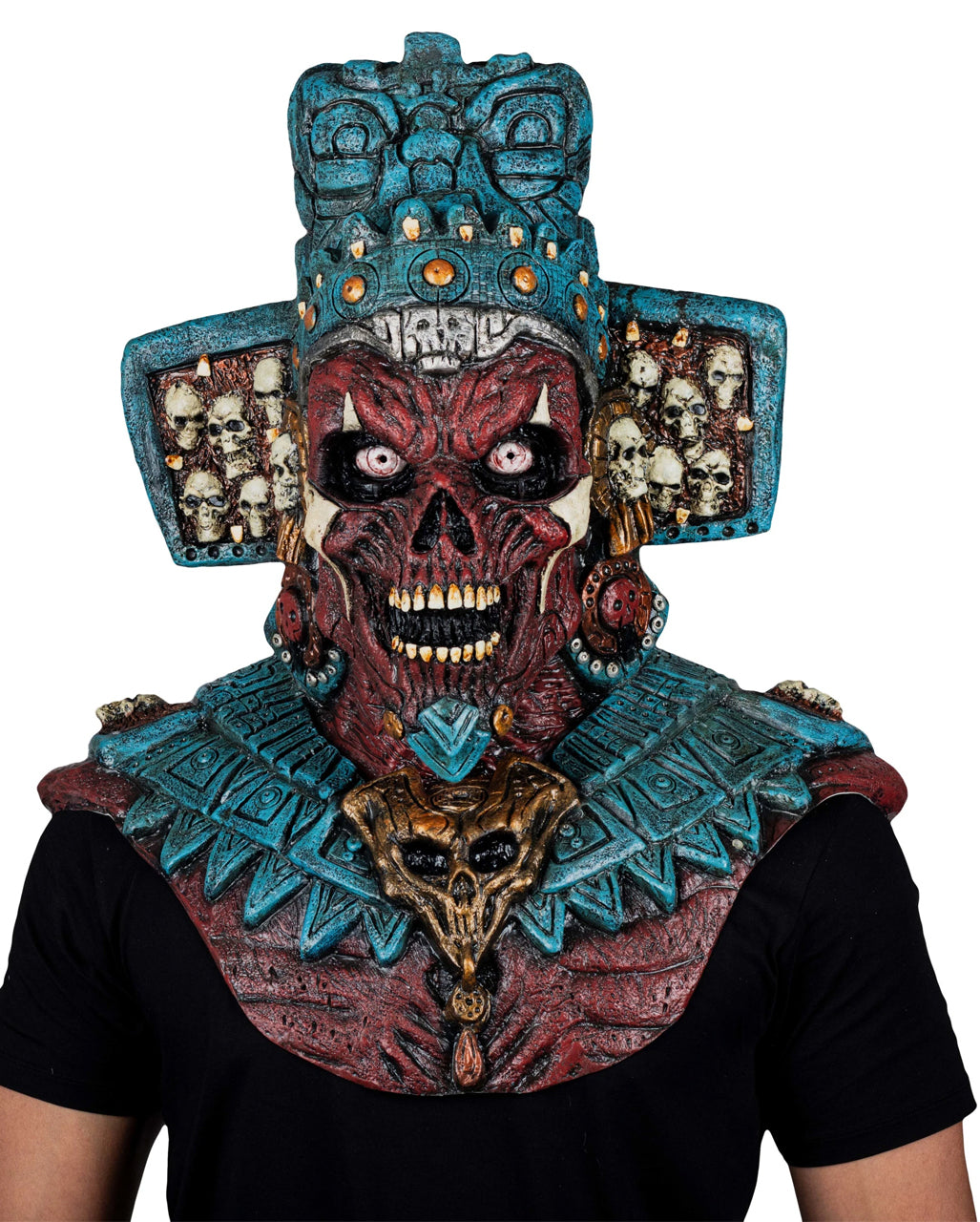 Mictlantecuchtli Maske mit Brustpanzer