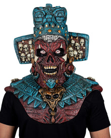 Mictlantecuchtli Maske mit Brustpanzer
