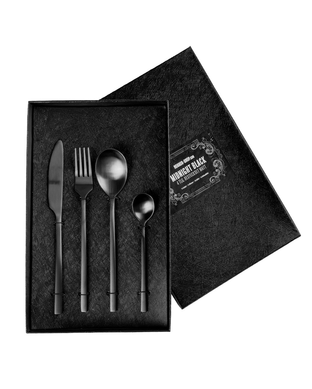 Midnight Black 4-tlg. Besteckset Matt Schwarz