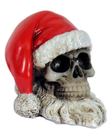 Mini Totenkopf mit Weihnachtsmütze 5,5cm