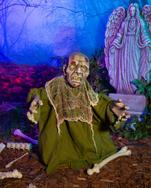 Moder-Grüner Zombie Groundbreaker mit Bewegung, Licht & Sound 60cm
