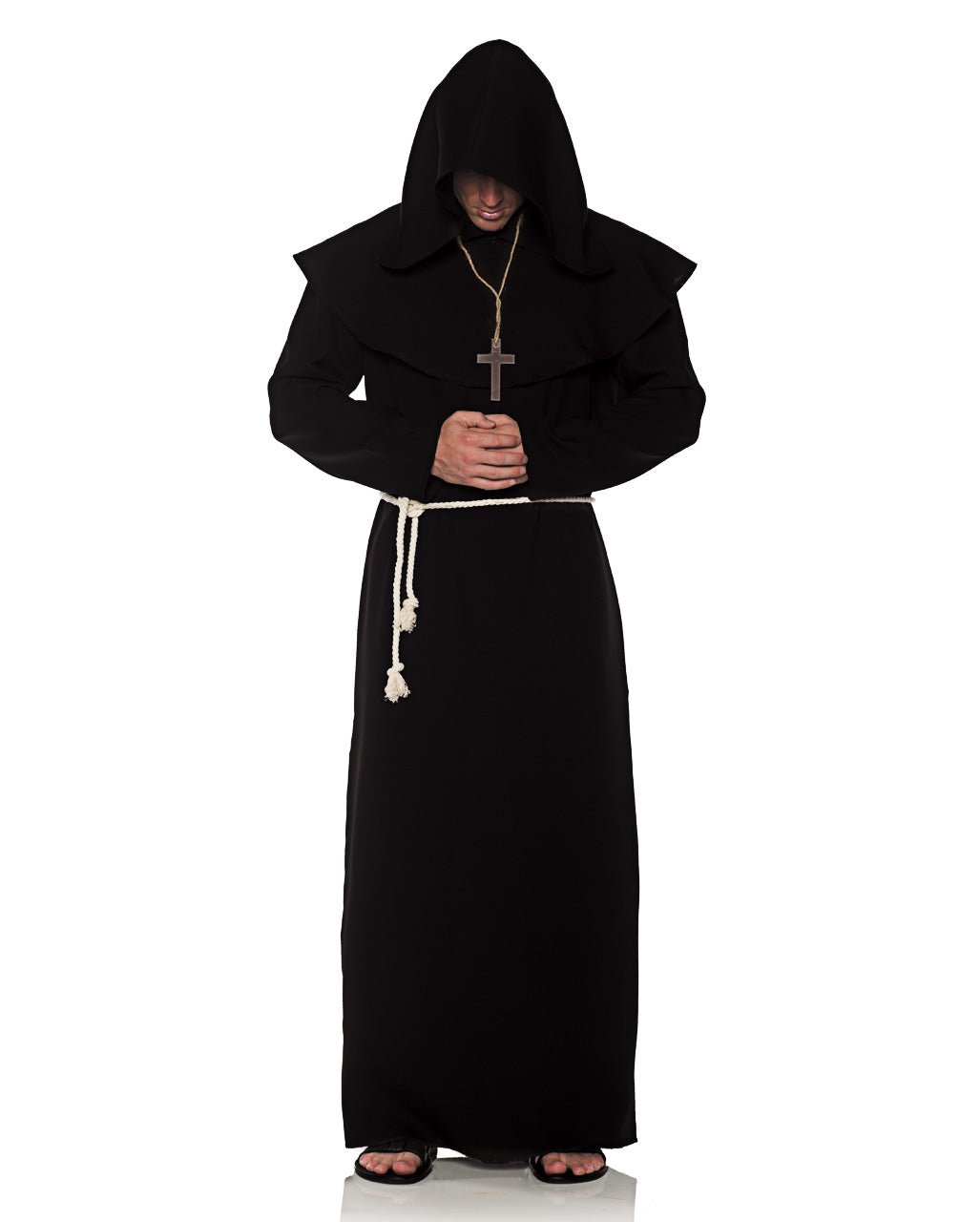 Mönchsrobe Männerkostüm schwarz