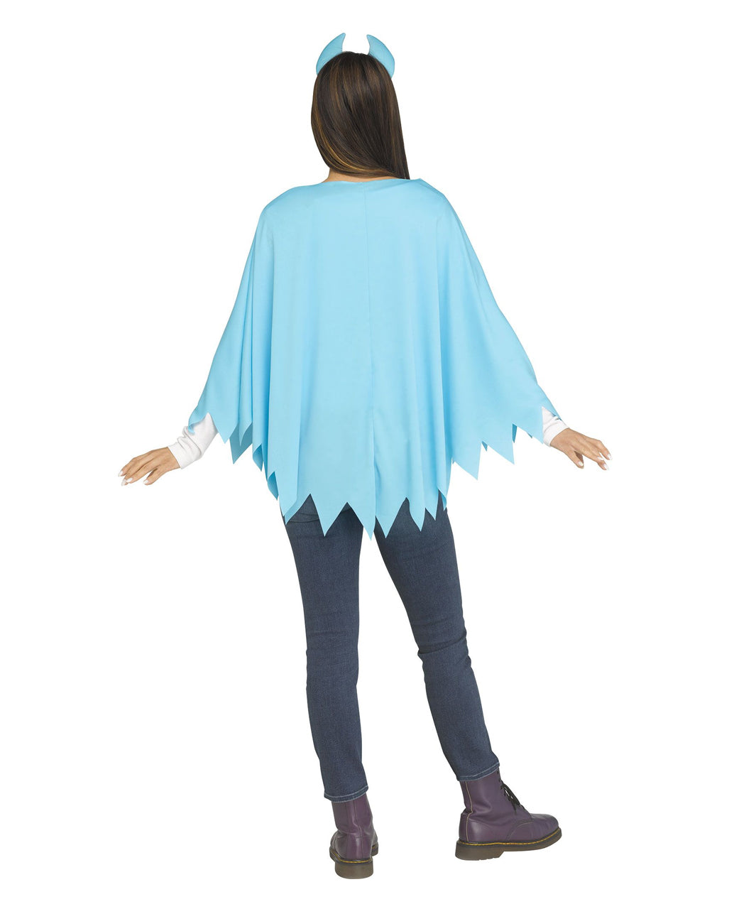 Blauer Monster Kostüm Poncho