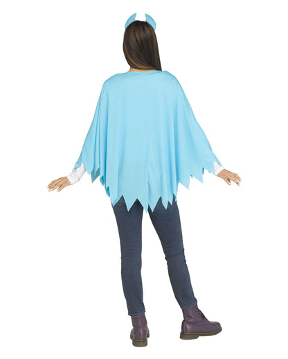 Blauer Monster Kostüm Poncho
