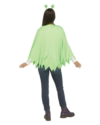 Monster Kostüm Poncho Grün