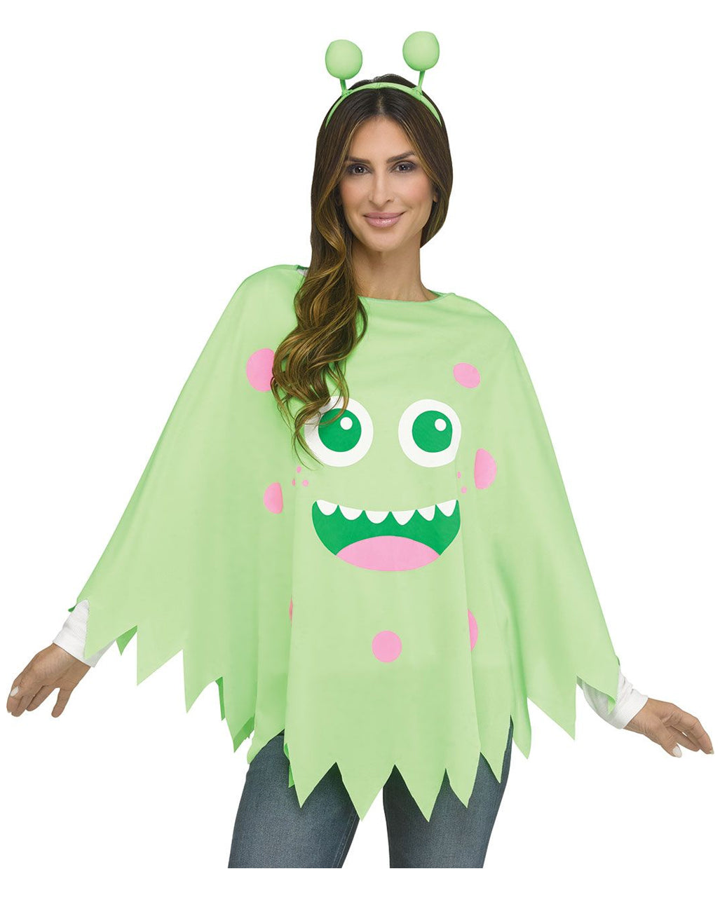 Monster Kostüm Poncho Grün