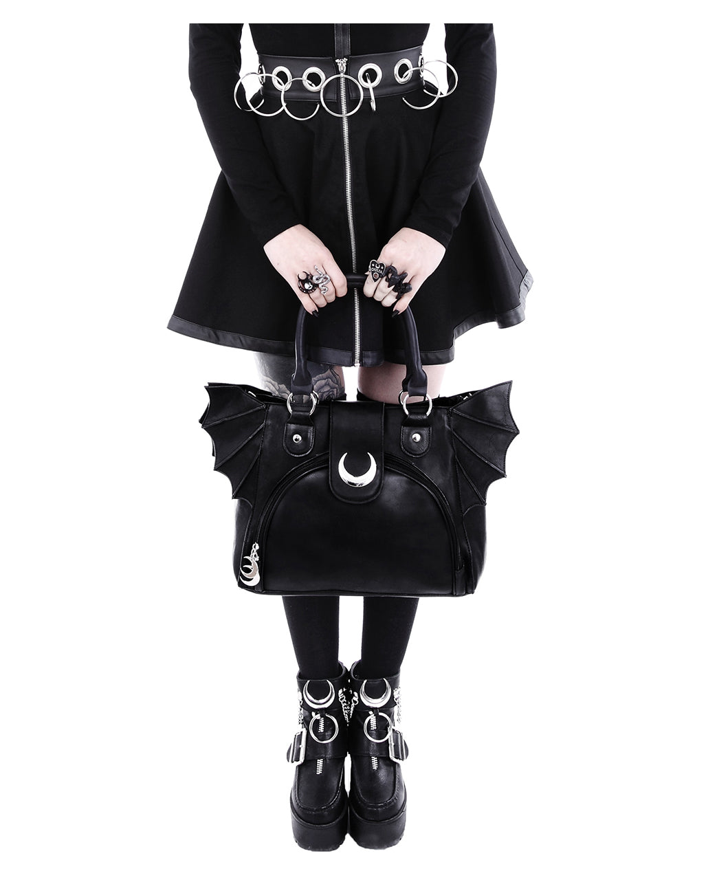 Moon Bag With Bat Wings