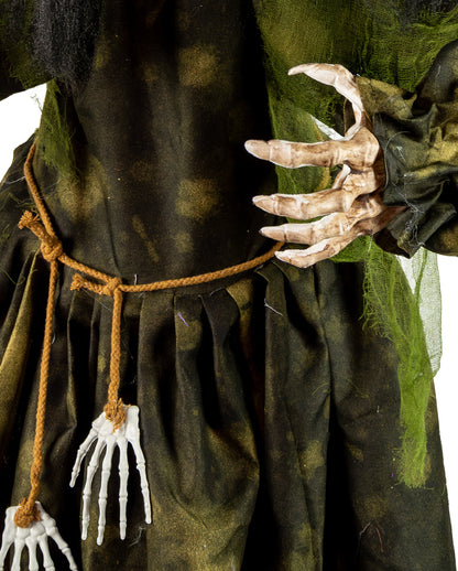 Moorhexe mit Bewegung, Sound & Leuchtaugen 195cm