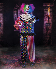 Mr. Smiles Horrorclown Animatronic mit Jump-Scare 172cm