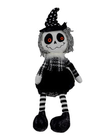 Frau Knochenhexe Kantenhocker Figur 40cm