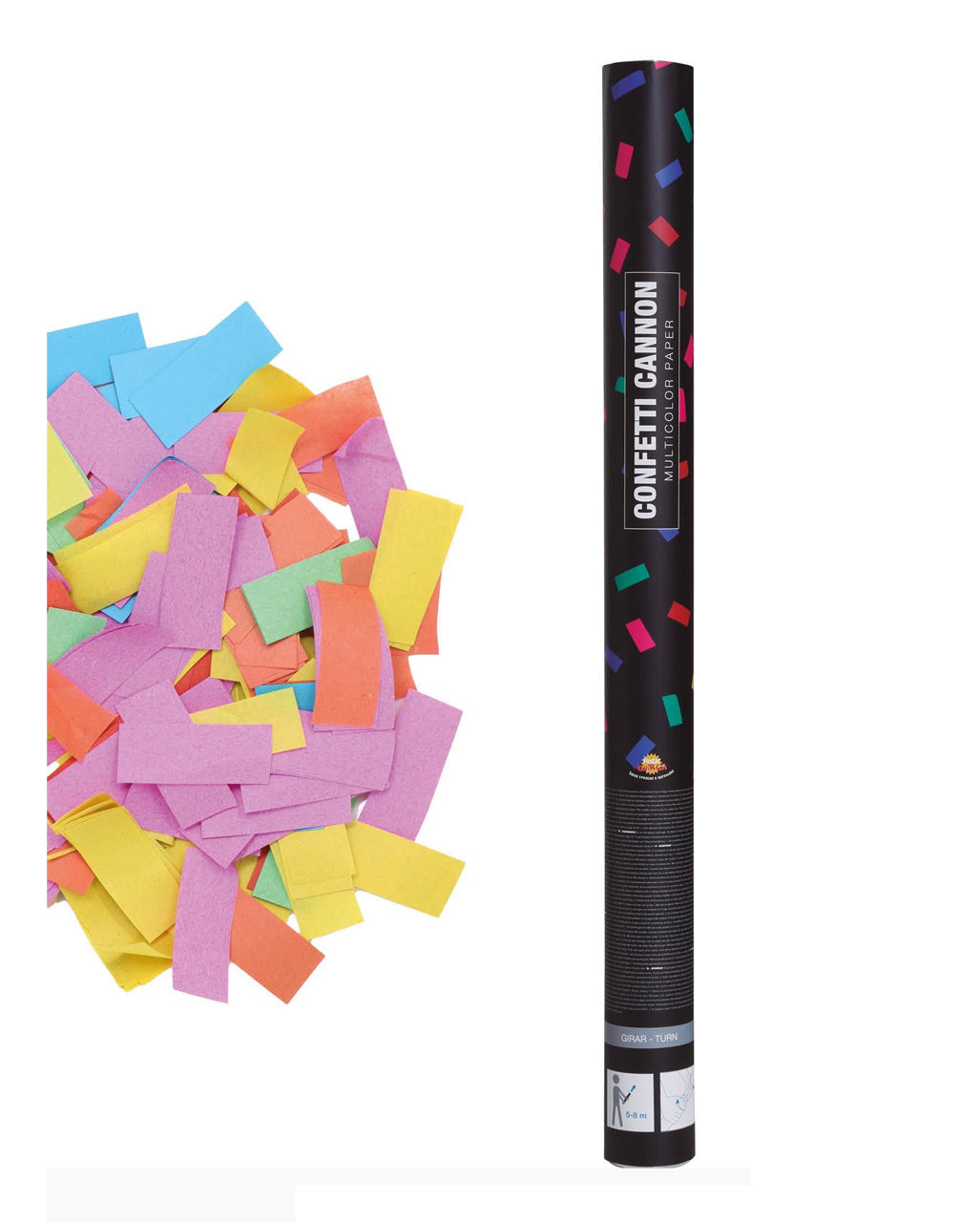 Cañón De Confeti Multicolor 60 Cm