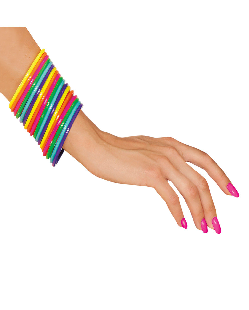 80er Jahre Multicolor Armreifen 18 St.