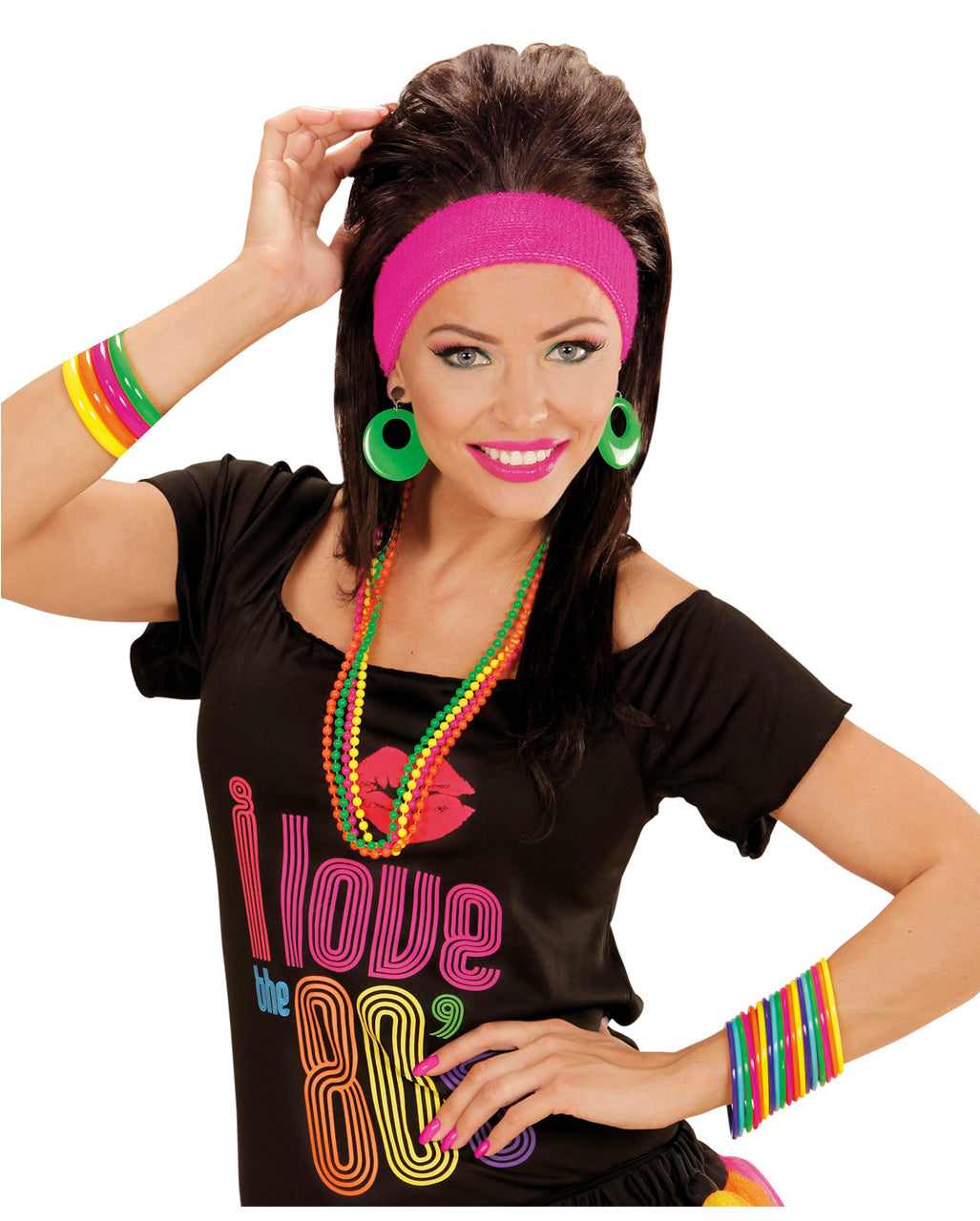 80er Jahre Multicolor Armreifen 18 St.