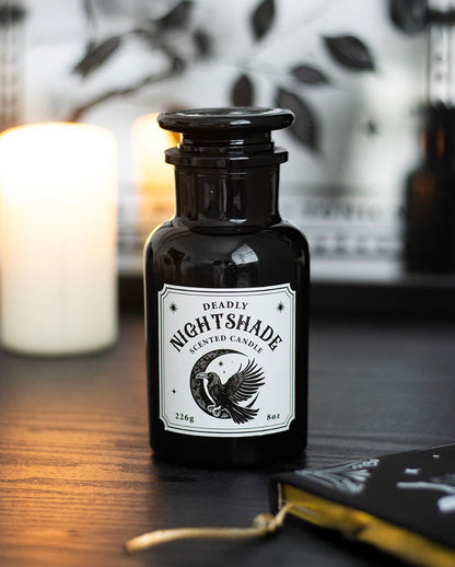 Mystic Raven Deadly Nightshade Apothecary Candle