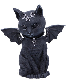 Mystische Katzenfigur mit Fledermaus Flügel