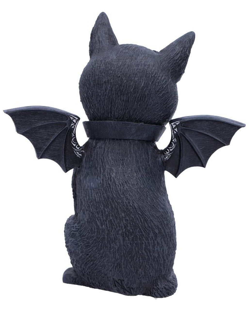 Mystische Katzenfigur mit Fledermaus Flügel