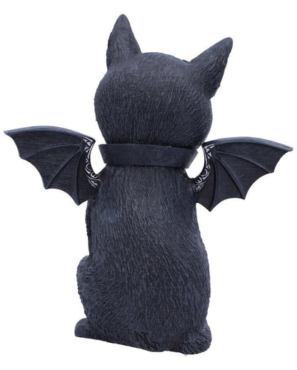 Mystische Katzenfigur mit Fledermaus Flügel
