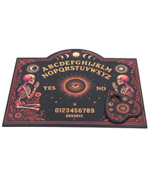 Mystisches Ouija-Hexenbrett mit Skelett- & Pflanzenmotiv