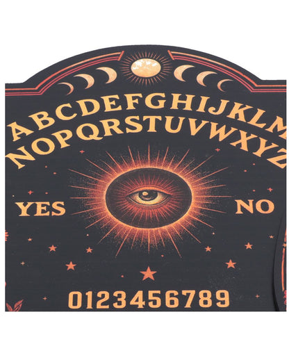 Mysterious Ouija Board with Skeleton & Floral Accents