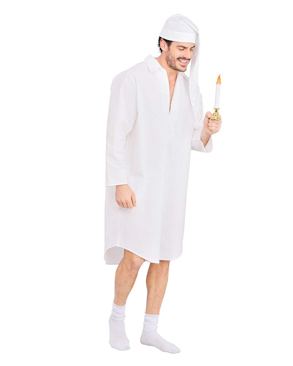 Nachthemd Kostüm mit Schlafmütze Unisex