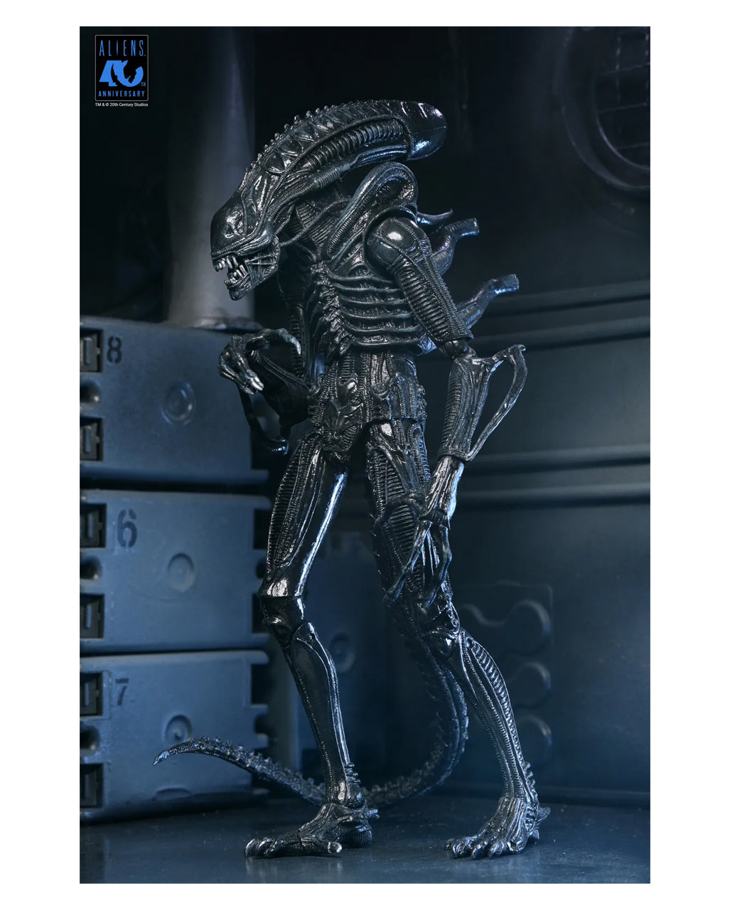 NECA Aliens 40th Anniversary Warrior Xenomorph Ultimate Action Figur 23cm