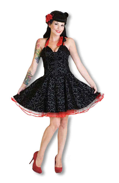 Neckholder Leopardenkleid