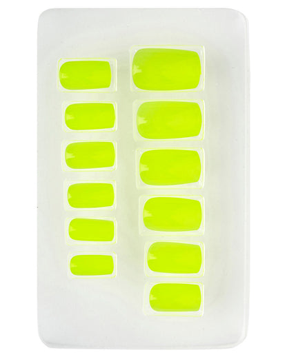 Neon Airbrush Fingernails Neon Yellow