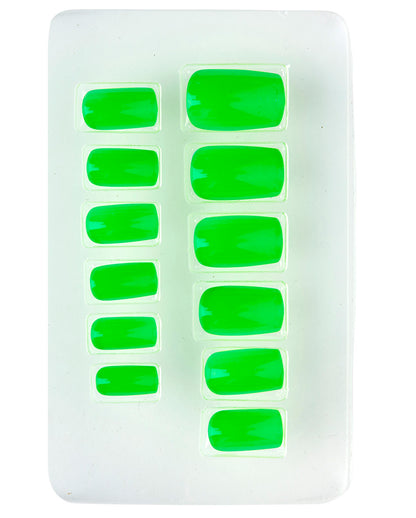 Neon Airbrush Fingernägel Neon Grün