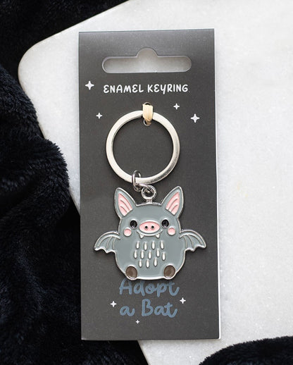 Cute Bat Keyring 7,5 cm