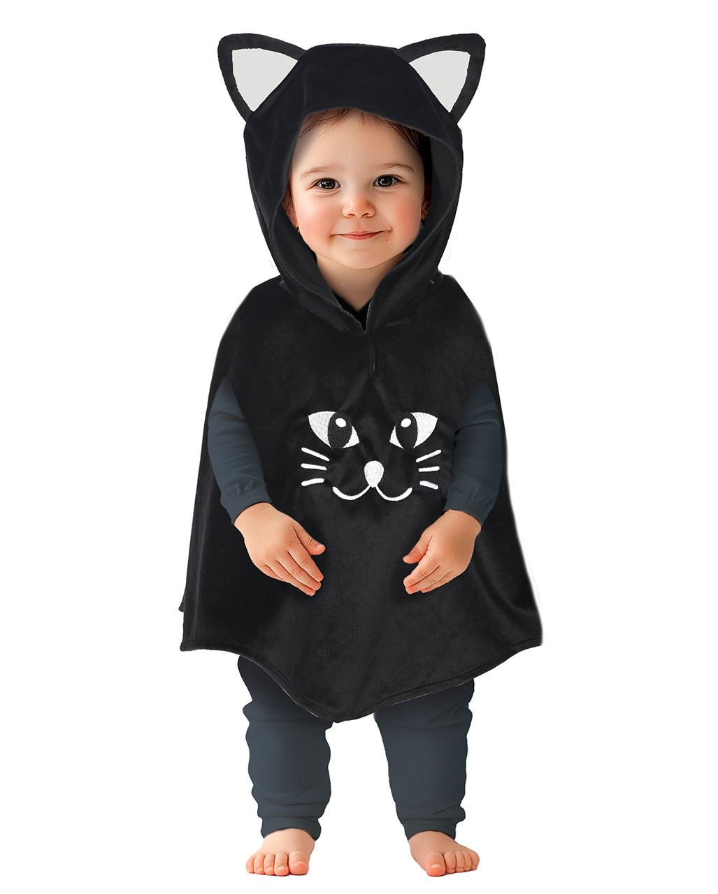 Poncho Chat Mignon Pour Bébé 18-24 Mois