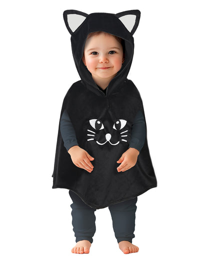 Poncho Chat Mignon Pour Bébé 18-24 Mois