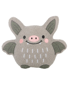 Niedliches Fledermaus Bouclé-Kissen 32cm