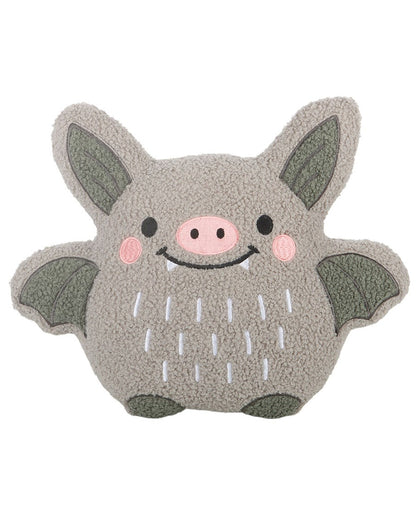 Niedliches Fledermaus Bouclé-Kissen 32cm