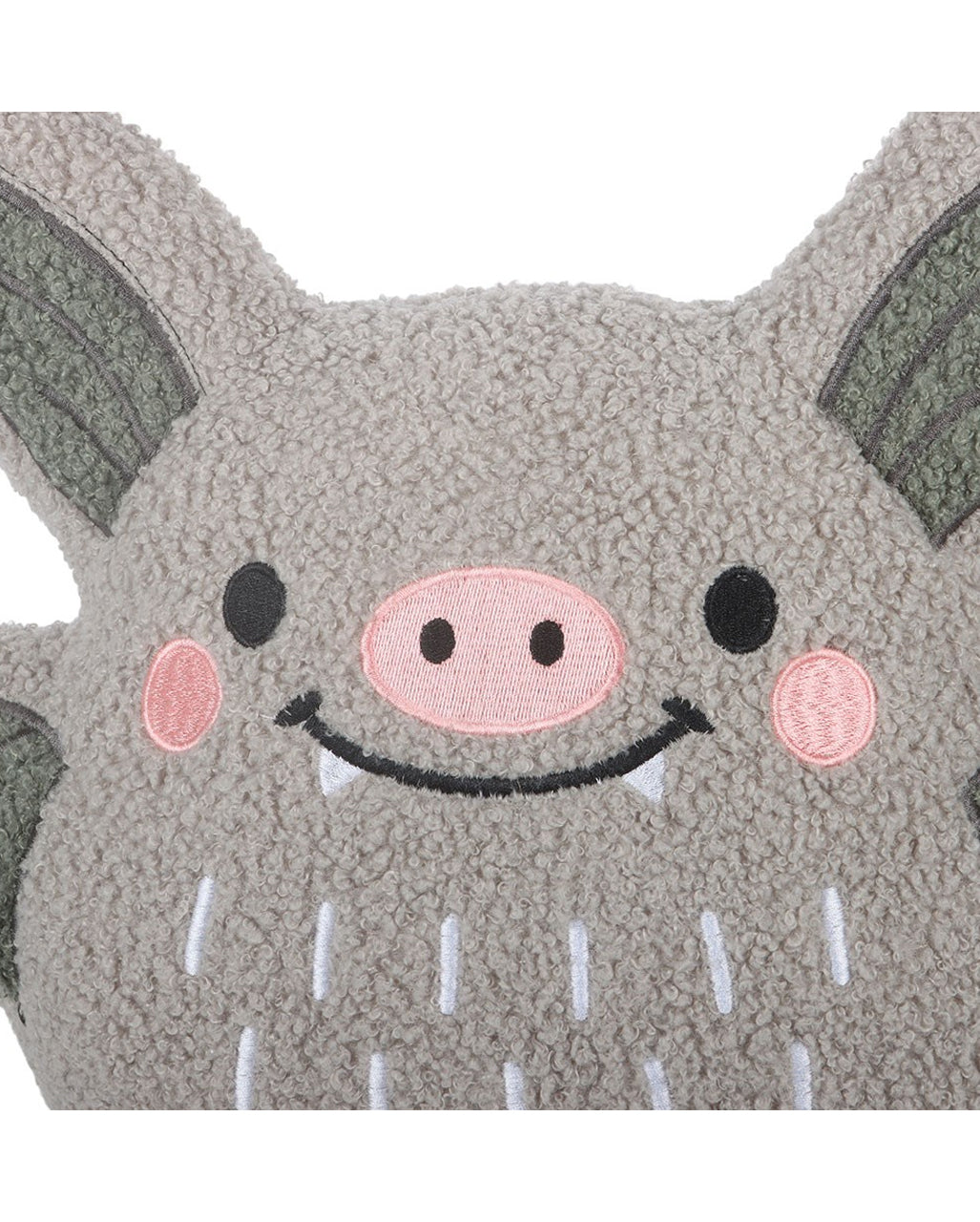 Niedliches Fledermaus Bouclé-Kissen 32cm
