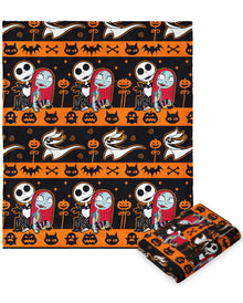 Nightmare Before Christmas Kuscheldecke Striped Nightmare 127x178cm