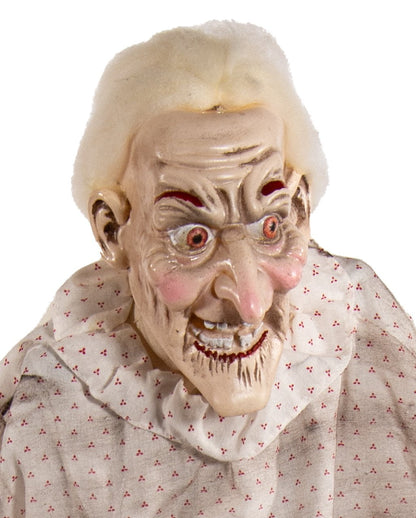 Vecchia Nonna Con Rollator - Movimento E Suono 72 Cm