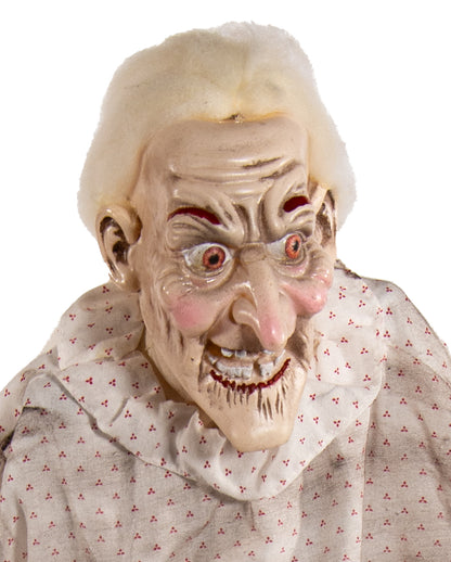 Vecchia Nonna Con Rollator - Movimento E Suono 72 Cm